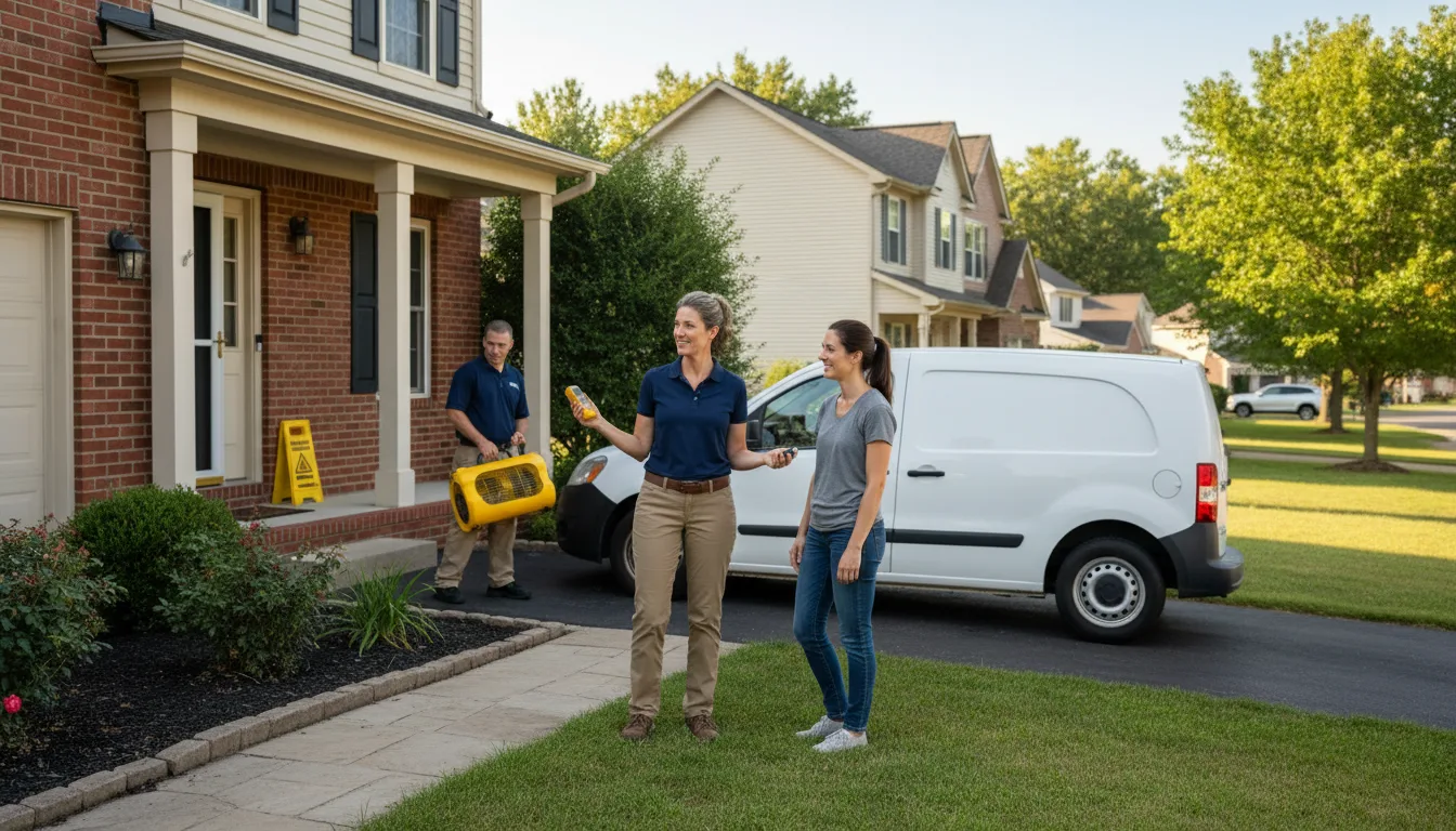 Residential water damage restoration in Saint Rose, LA
